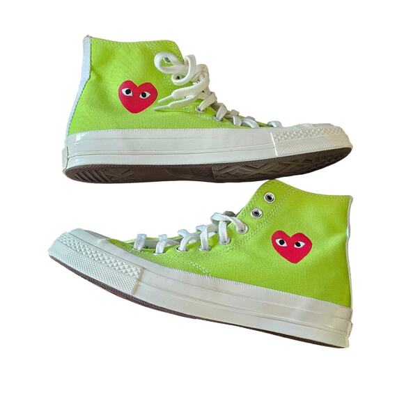 Converse Chuck Taylor All Star 70 Hi Comme Des Garcons PLAY Pre-Loved W 9/ M 7 - Picture 10 of 12